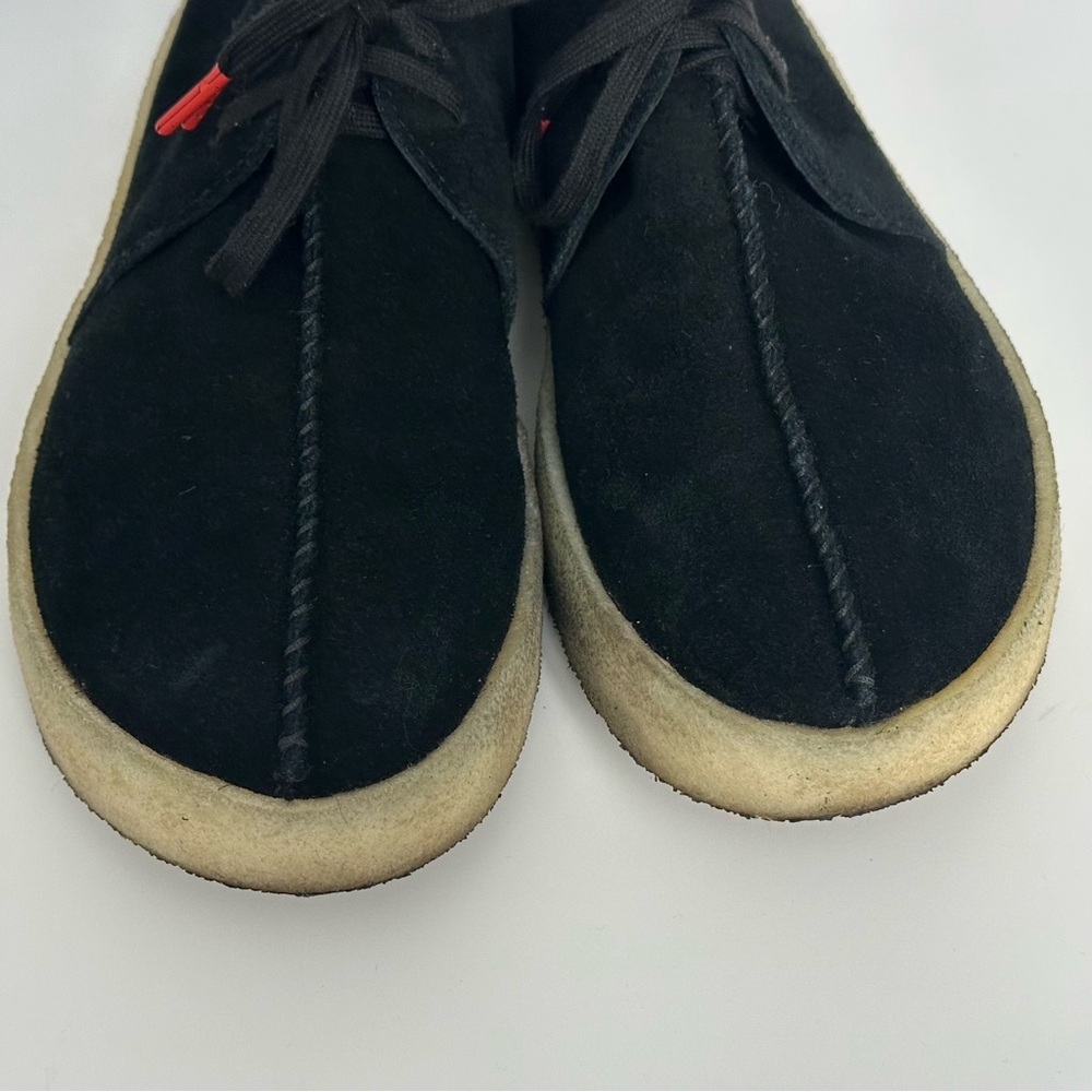 CLARKS ORIGINALS Trek Cup Suede - Black - Picture 8 of 11